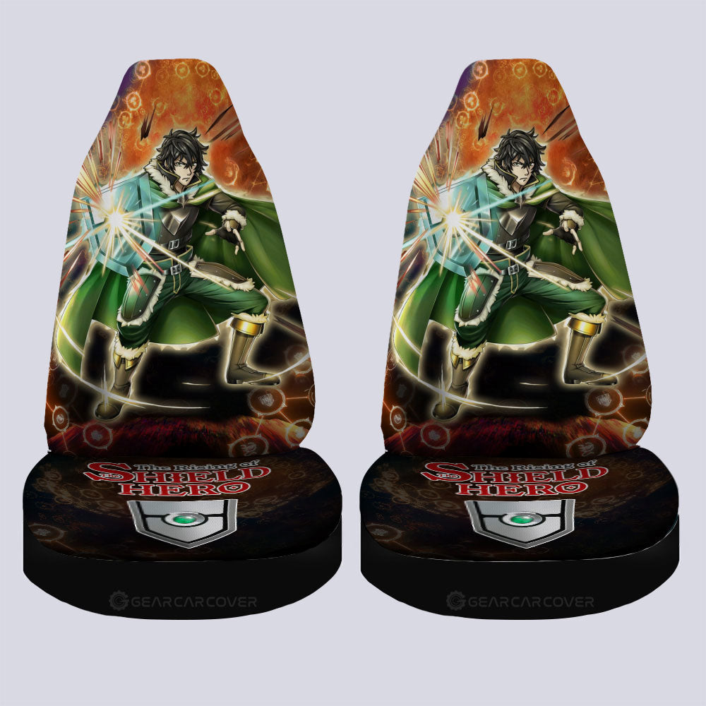 Naofumi Iwatani Car Seat Covers Custom The Rising Of The Shield Hero Anime Car Accessories - Gearcarcover - 4