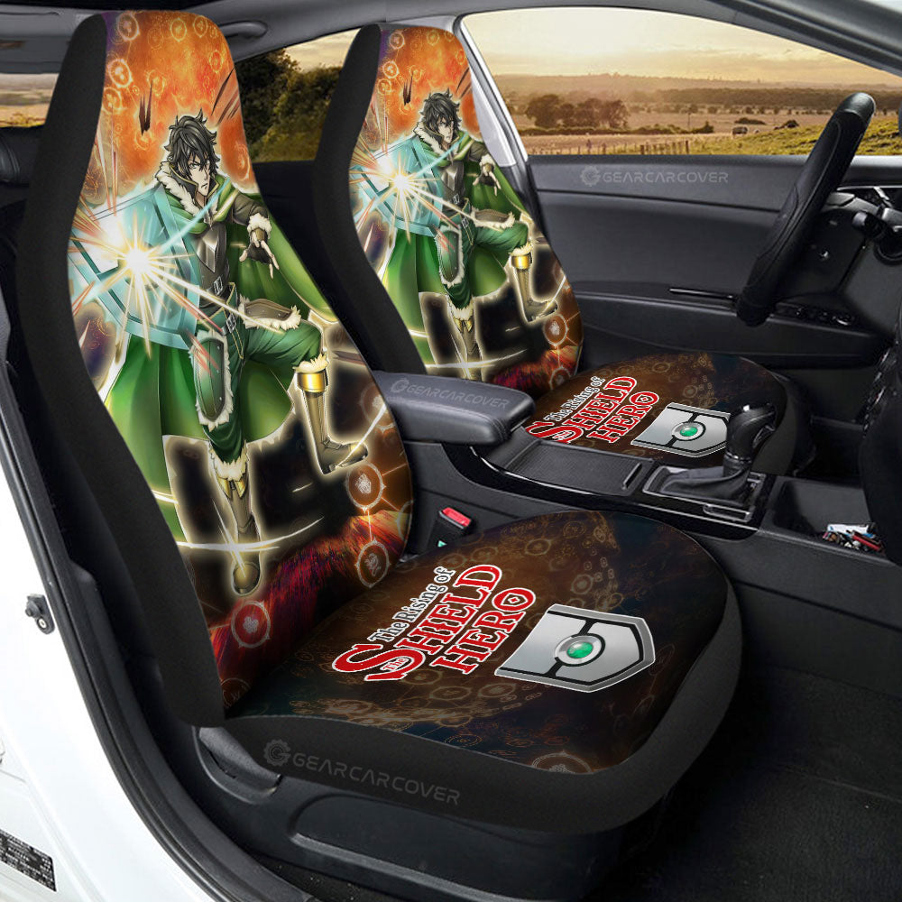 Naofumi Iwatani Car Seat Covers Custom The Rising Of The Shield Hero Anime Car Accessories - Gearcarcover - 2