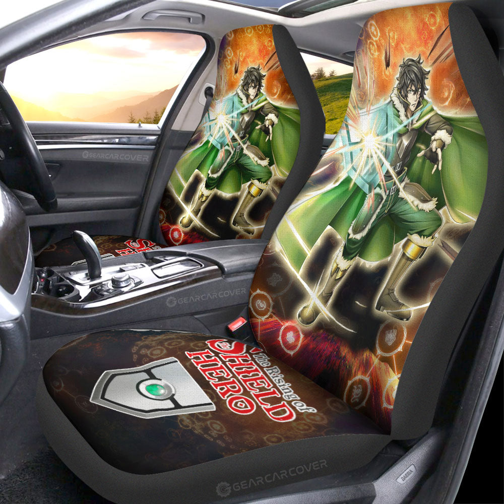 Naofumi Iwatani Car Seat Covers Custom The Rising Of The Shield Hero Anime Car Accessories - Gearcarcover - 3