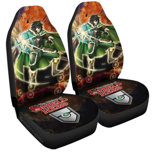 Naofumi Iwatani Car Seat Covers Custom The Rising Of The Shield Hero Anime Car Accessories - Gearcarcover - 1