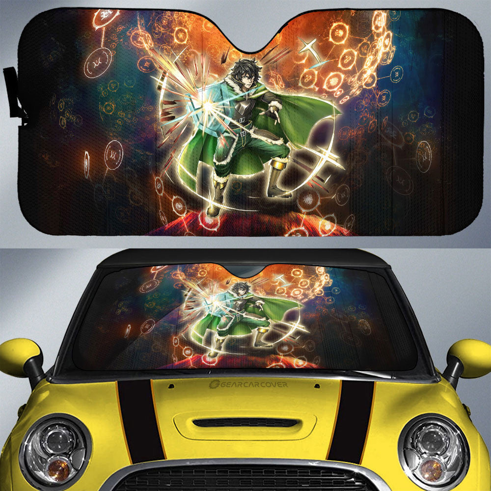 Naofumi Iwatani Car Sunshade Custom The Rising Of The Shield Hero Anime Car Interior Accessories - Gearcarcover - 1