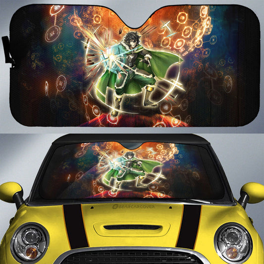 Naofumi Iwatani Car Sunshade Custom The Rising Of The Shield Hero Anime Car Interior Accessories - Gearcarcover - 1