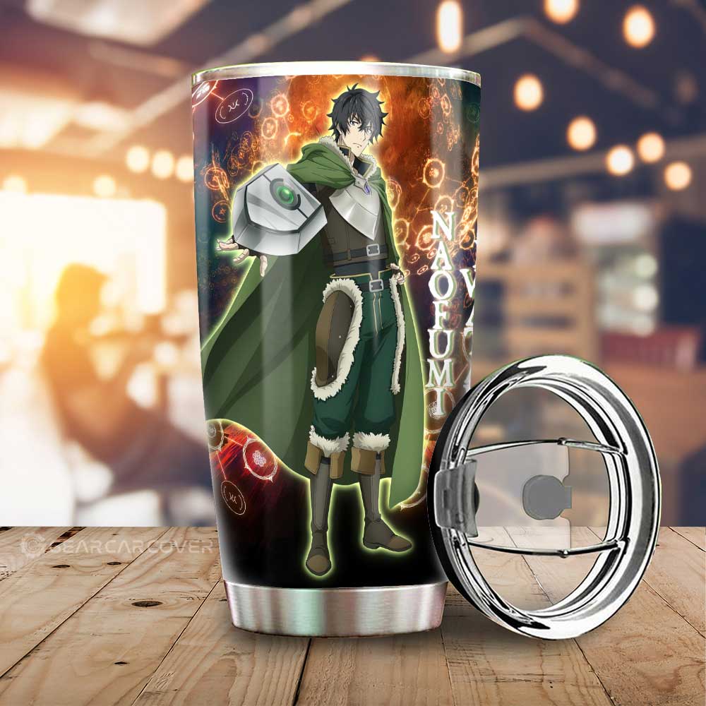 Naofumi Iwatani Tumbler Cup Custom Rising Of The Shield Hero Anime Car Accessories - Gearcarcover - 1
