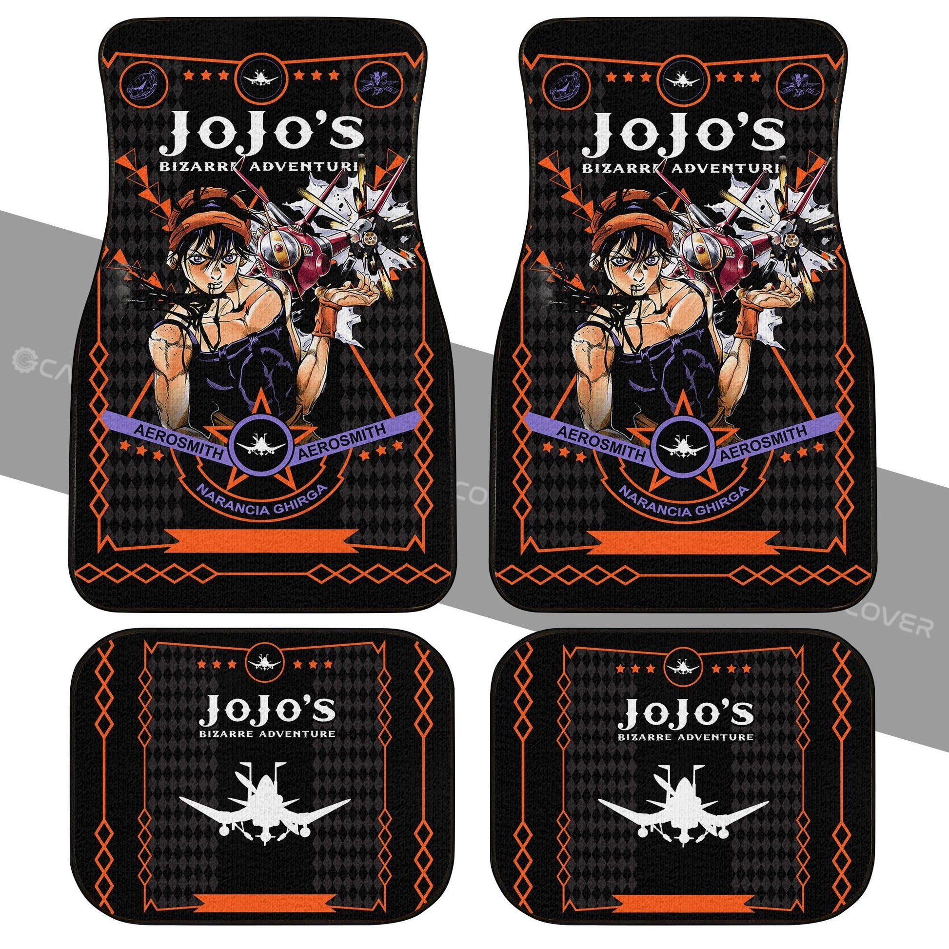 Narancia Ghirga Car Floor Mats Custom JoJo's Bizarre Anime Car Accessories - Gearcarcover - 2