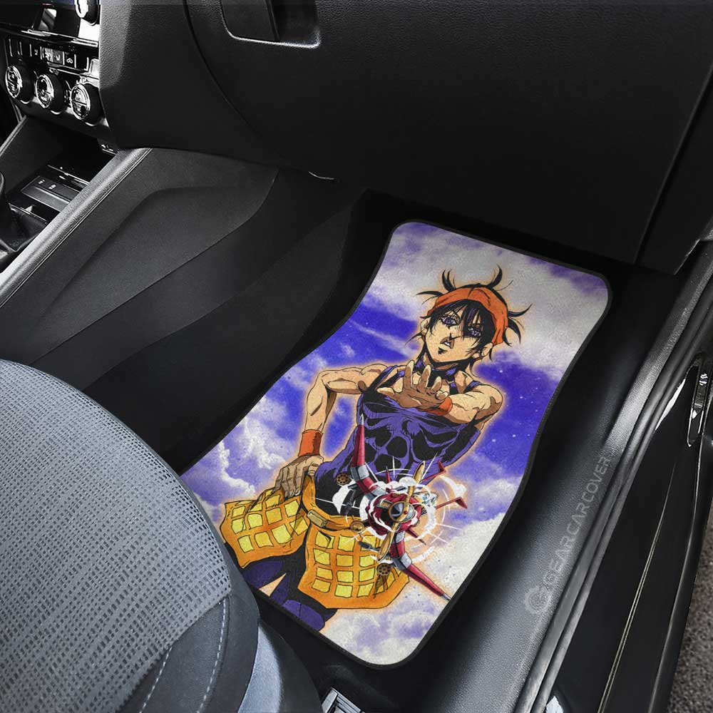 Narancia Ghirga Car Floor Mats Custom Jojo's Bizarre Adventures Anime - Gearcarcover - 3