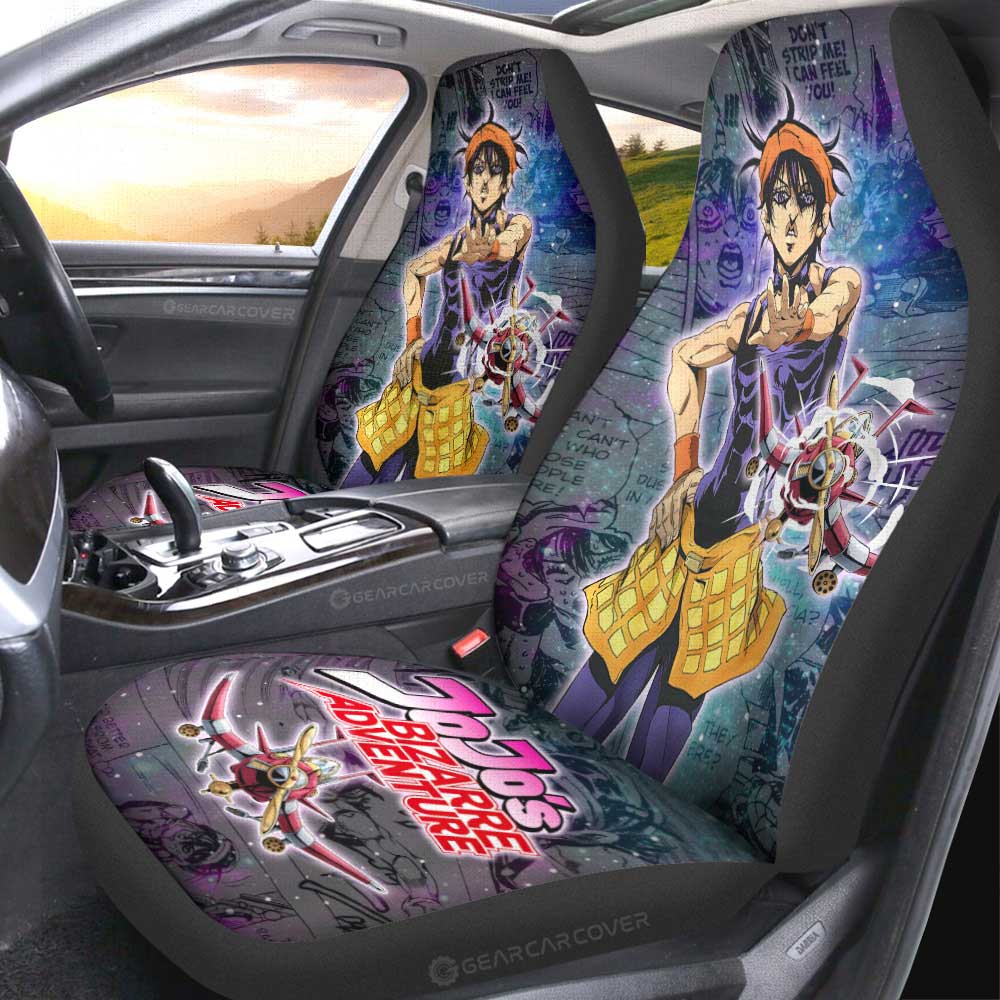 Narancia Ghirga Car Seat Covers Custom JJBA Anime Car Accessories - Gearcarcover - 2