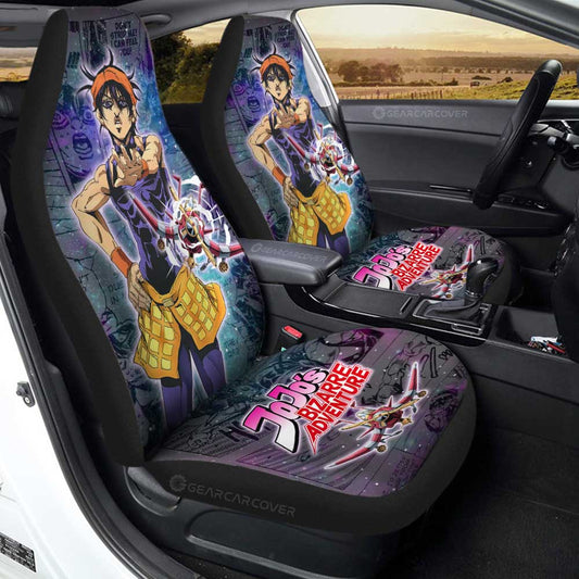 Narancia Ghirga Car Seat Covers Custom JJBA Anime Car Accessories - Gearcarcover - 1