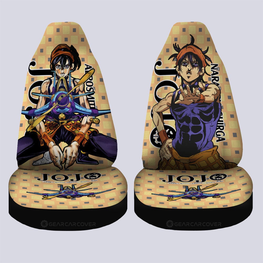 Narancia Ghirga Car Seat Covers Custom JoJo's Bizarre Adventure Anime Car Accessories - Gearcarcover - 4