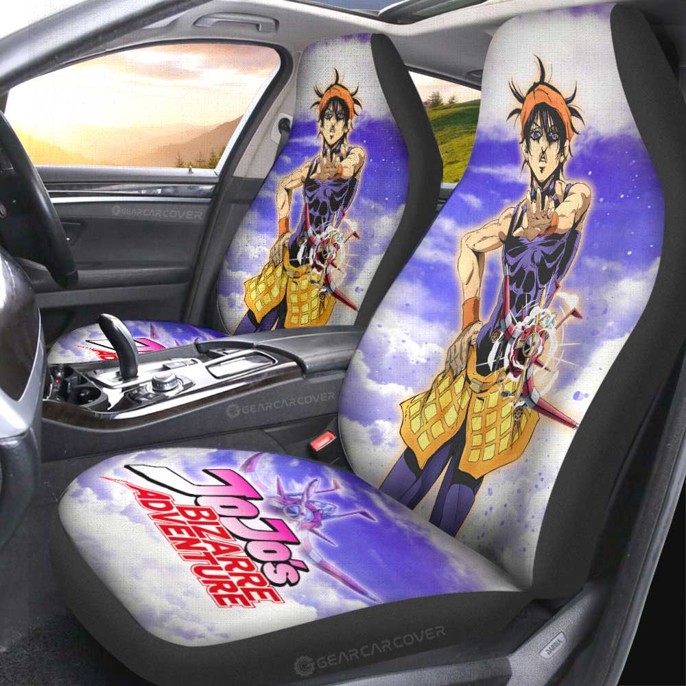 Narancia Ghirga Car Seat Covers Custom Jojo's Bizarre Adventures Anime - Gearcarcover - 2