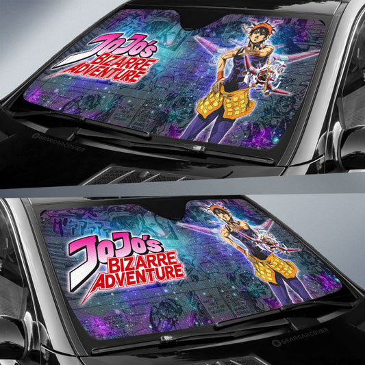 Narancia Ghirga Car Sunshade Custom JJBA Anime Car Accessories - Gearcarcover - 2