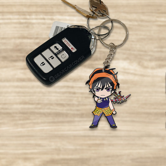 Narancia Ghirga Keychain Custom JoJo's Bizarre Adventure Anime Car Accessories - Gearcarcover - 1