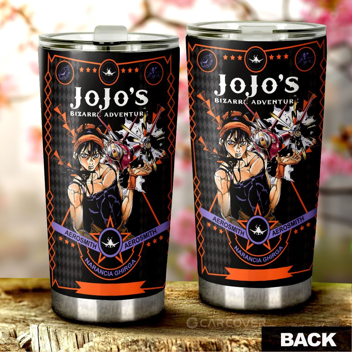 Narancia Ghirga Tumbler Cup Custom JoJo's Bizarre Anime Car Accessories - Gearcarcover - 3