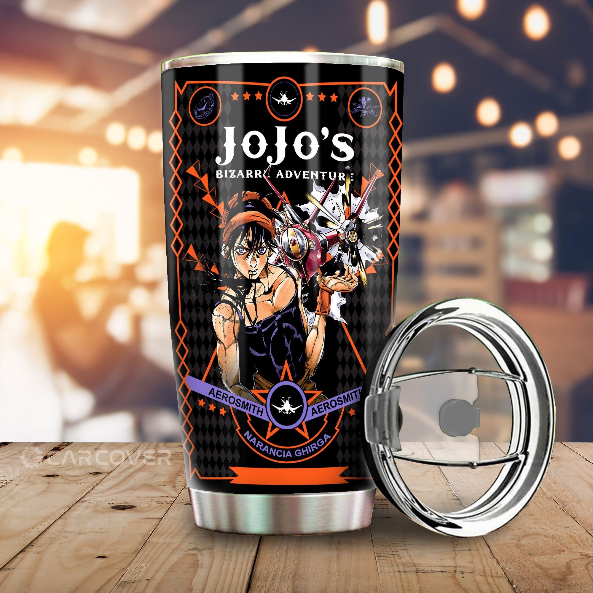 Narancia Ghirga Tumbler Cup Custom JoJo's Bizarre Anime Car Accessories - Gearcarcover - 1