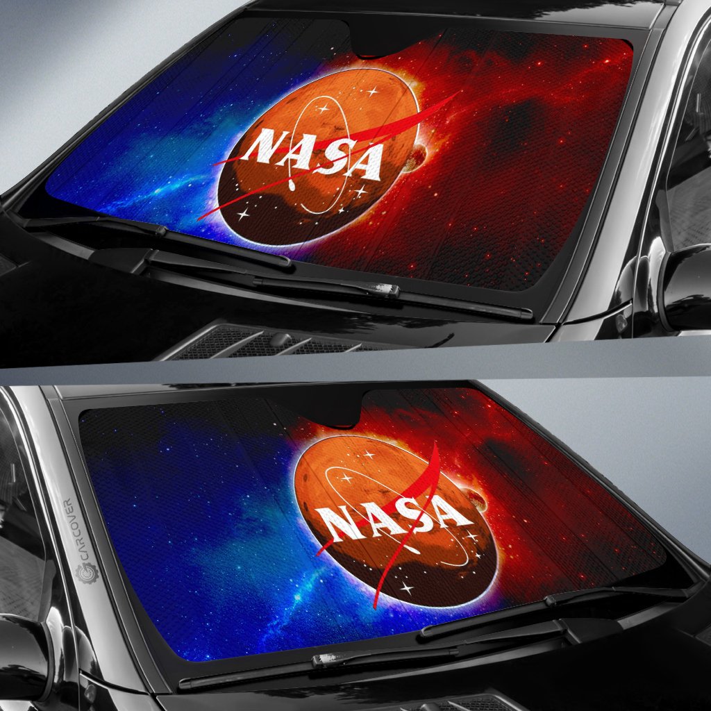 Nasa Car Sunshade Custom Galaxy Car Accessories - Gearcarcover - 2