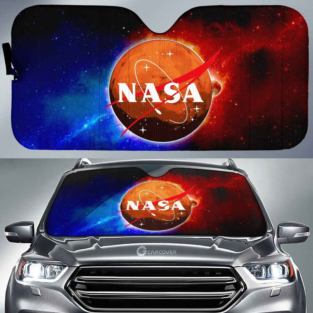 Nasa Car Sunshade Custom Galaxy Car Accessories - Gearcarcover - 1