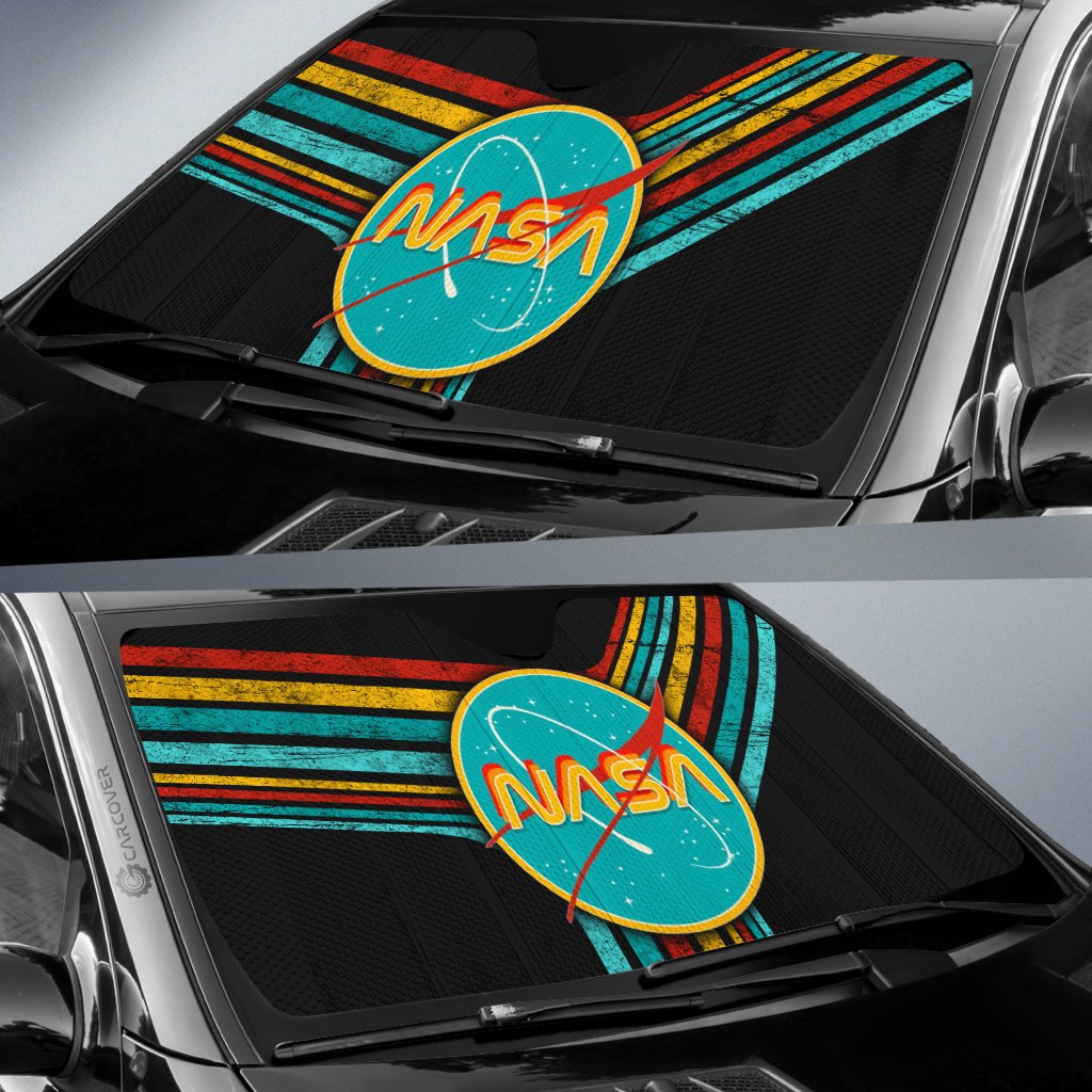 Nasa Car Sunshade Custom Vintage Car Accessories - Gearcarcover - 2
