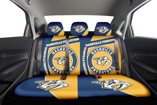 Nashville Predators Car Back Seat Cover Custom Car Accessories For Fans - Gearcarcover - 2