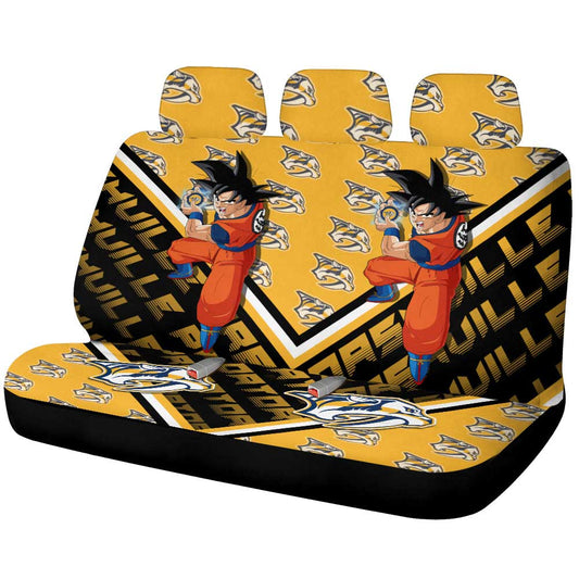 Nashville Predators Car Back Seat Cover Custom Car Decorations For Fans - Gearcarcover - 1