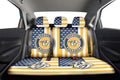 Nashville Predators Car Back Seat Cover Custom US Flag Style - Gearcarcover - 2