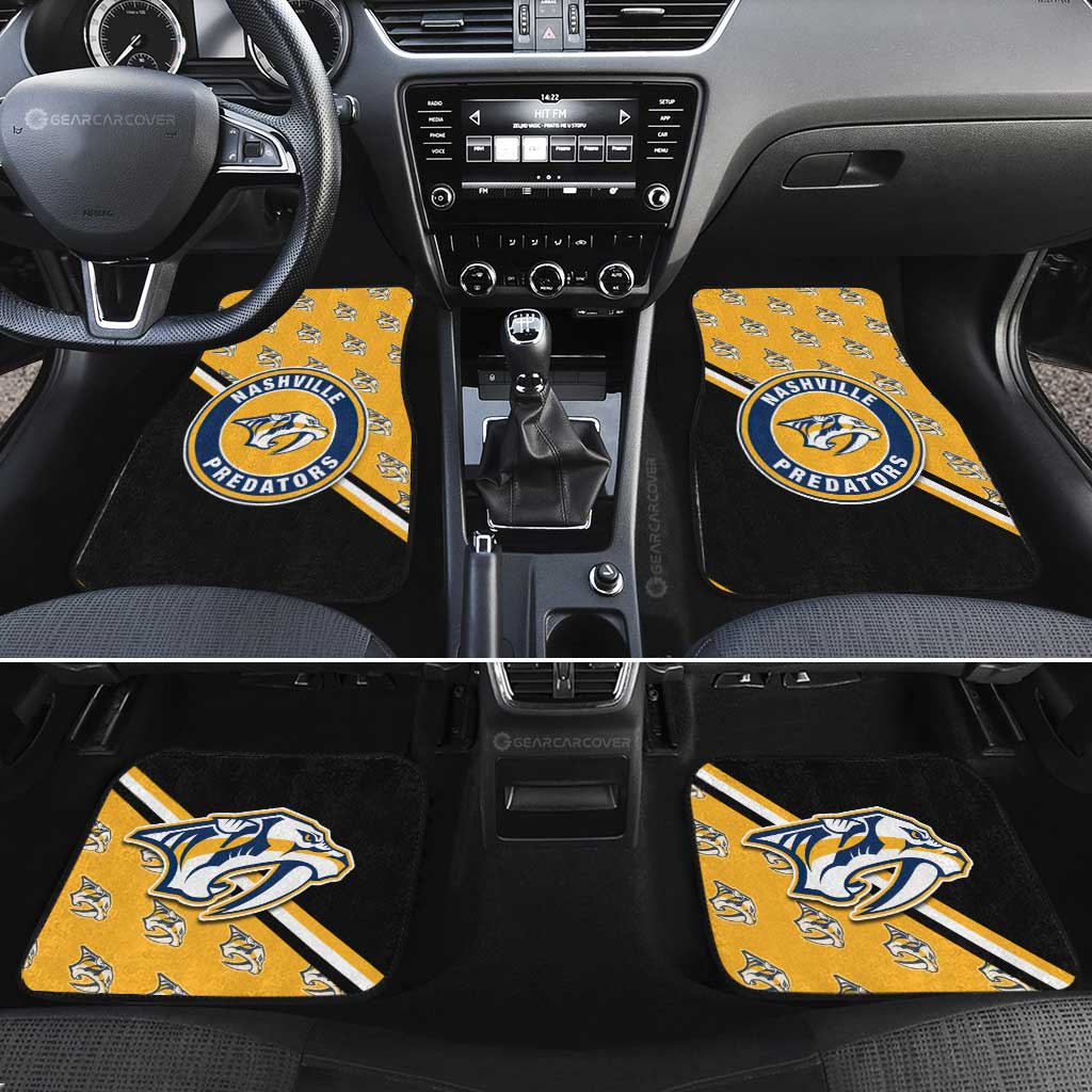 Nashville Predators Car Floor Mats Custom Car Accessories For Fans - Gearcarcover - 2