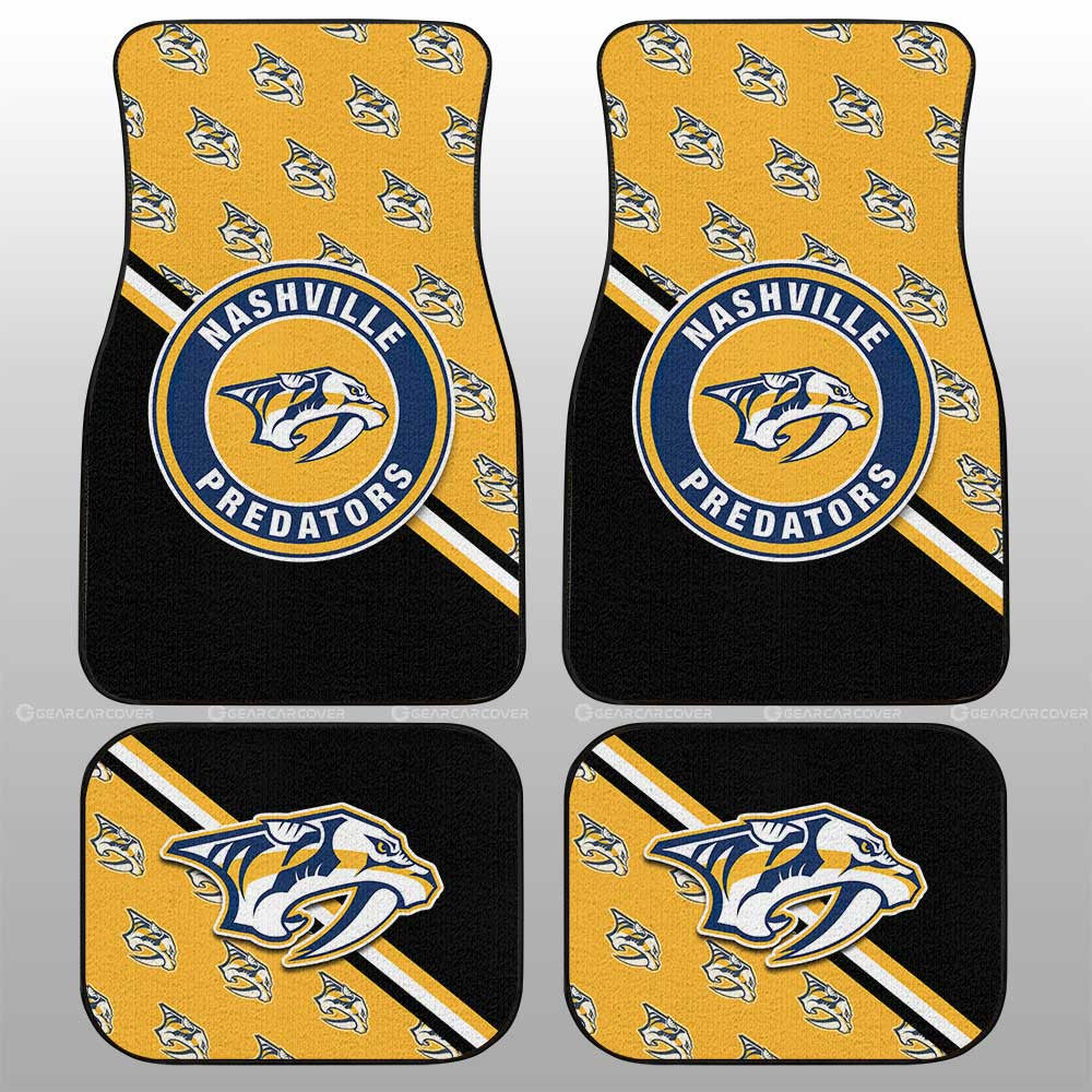 Nashville Predators Car Floor Mats Custom Car Accessories For Fans - Gearcarcover - 1