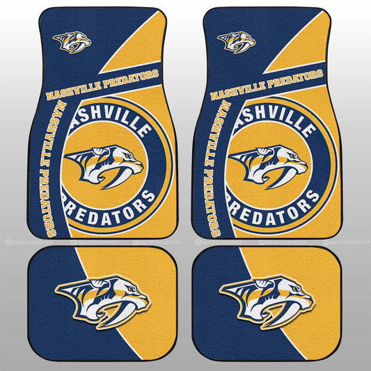 Nashville Predators Car Floor Mats Custom Car Accessories For Fans - Gearcarcover - 1