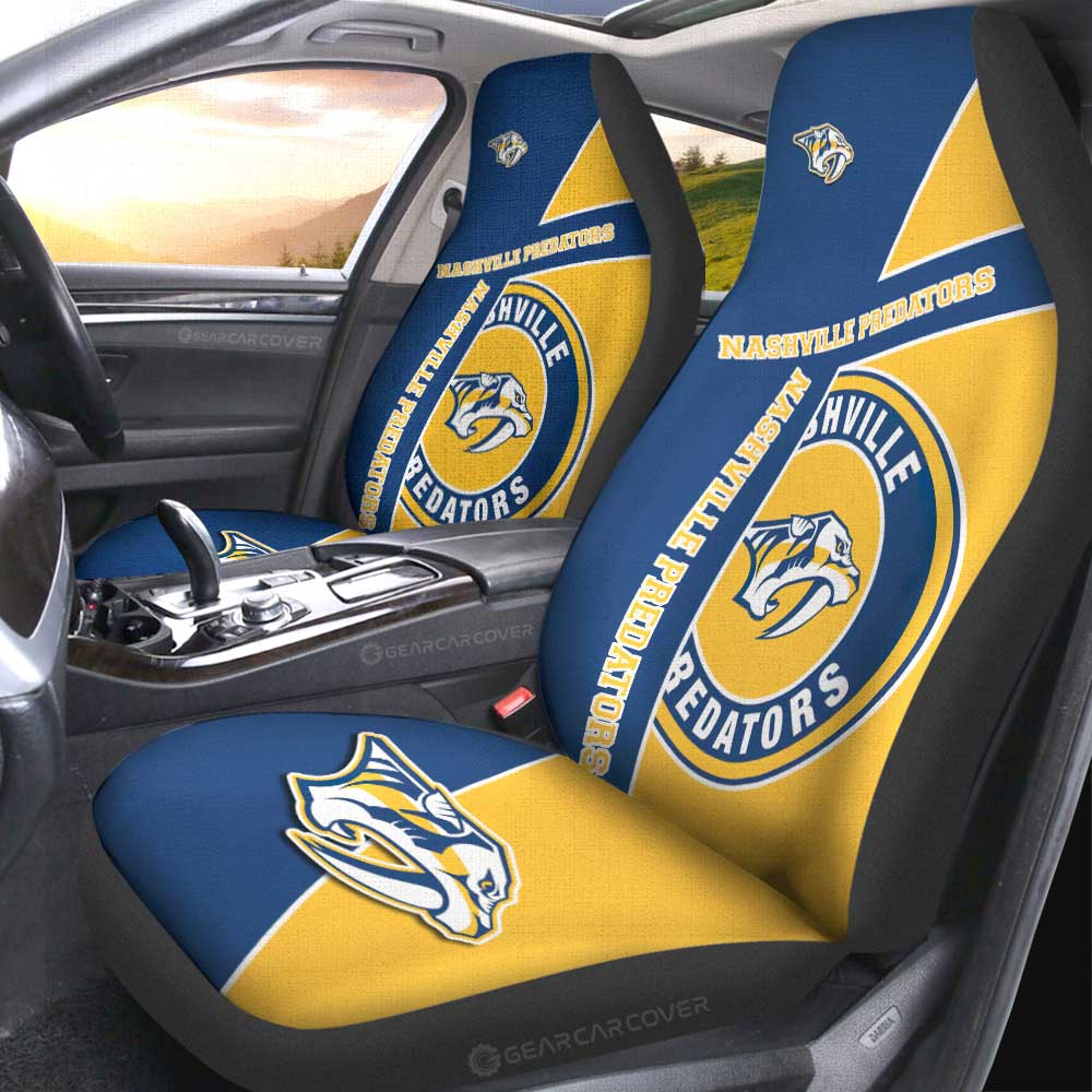 Nashville Predators Car Seat Covers Custom Car Accessories For Fans - Gearcarcover - 2