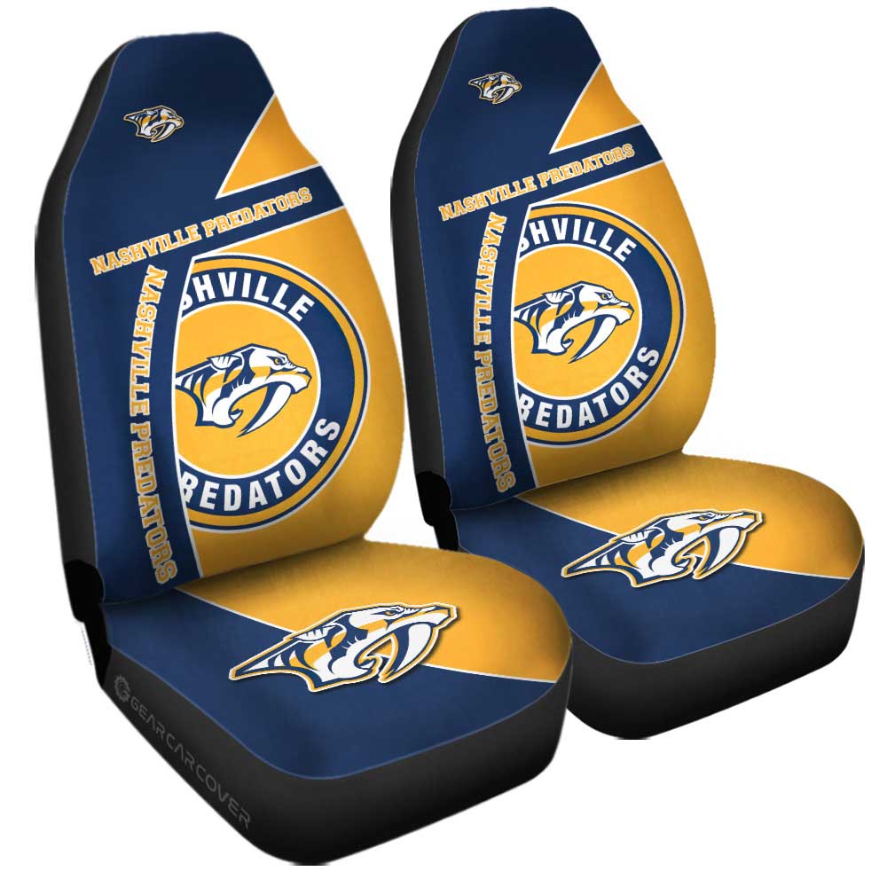 Nashville Predators Car Seat Covers Custom Car Accessories For Fans - Gearcarcover - 3