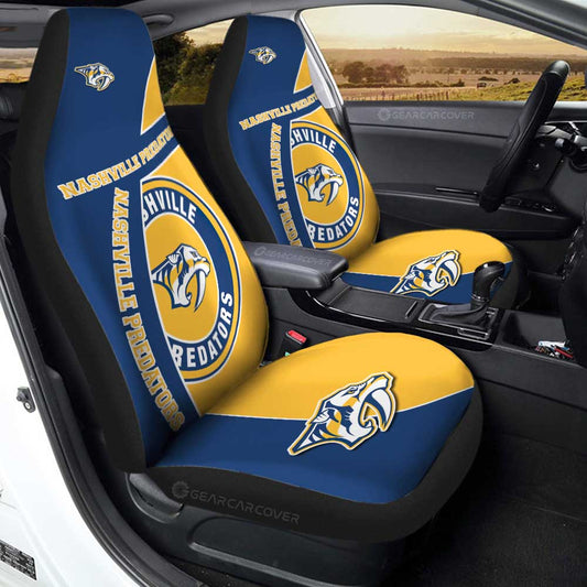 Nashville Predators Car Seat Covers Custom Car Accessories For Fans - Gearcarcover - 1