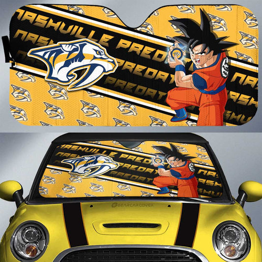 Nashville Predators Car Sunshade Custom Car Decorations For Fans - Gearcarcover - 1