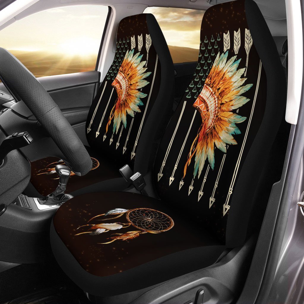 Native American Car Seat Covers Custom Dreamcatcher Car Accessories - Gearcarcover - 1