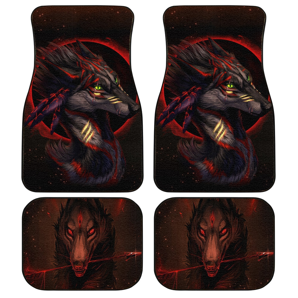 Native American Wolf Dreamcatcher Car Floor Mats - Gearcarcover - 1
