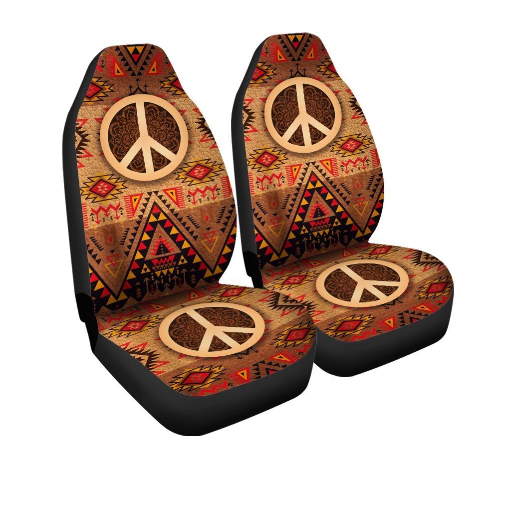 Native Hippie Peace Car Seat Covers Custom Car Accessories - Gearcarcover - 3