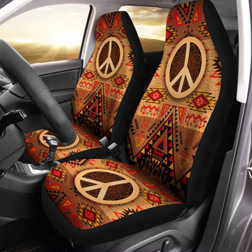 Native Hippie Peace Car Seat Covers Custom Car Accessories - Gearcarcover - 1