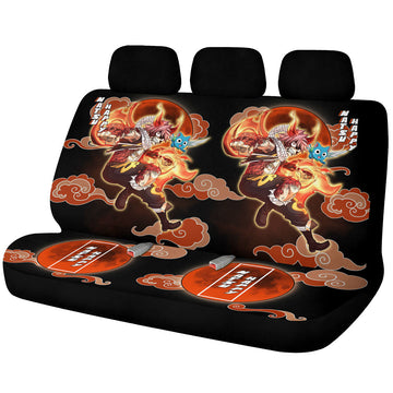 Natsu Dragneel And Happy Car Back Seat Covers Custom Fairy Tail Anime Car Accessories - Gearcarcover - 1
