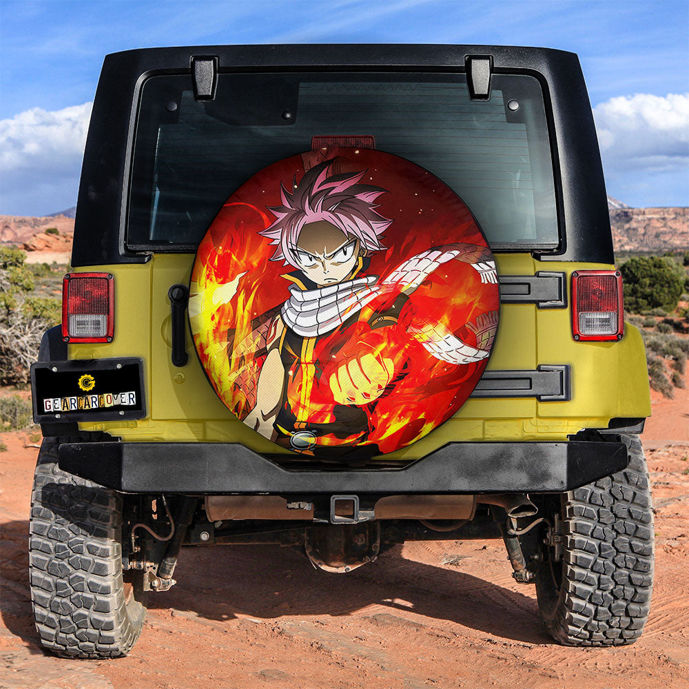 Natsu Dragneel Spare Tire Covers Custom Fairy Tail Anime Car Accessories - Gearcarcover - 3