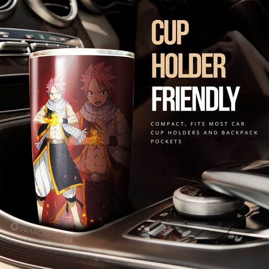 Natsu Dragneel Tumbler Cup Custom Fairy Tail Anime Car Accessories - Gearcarcover - 2
