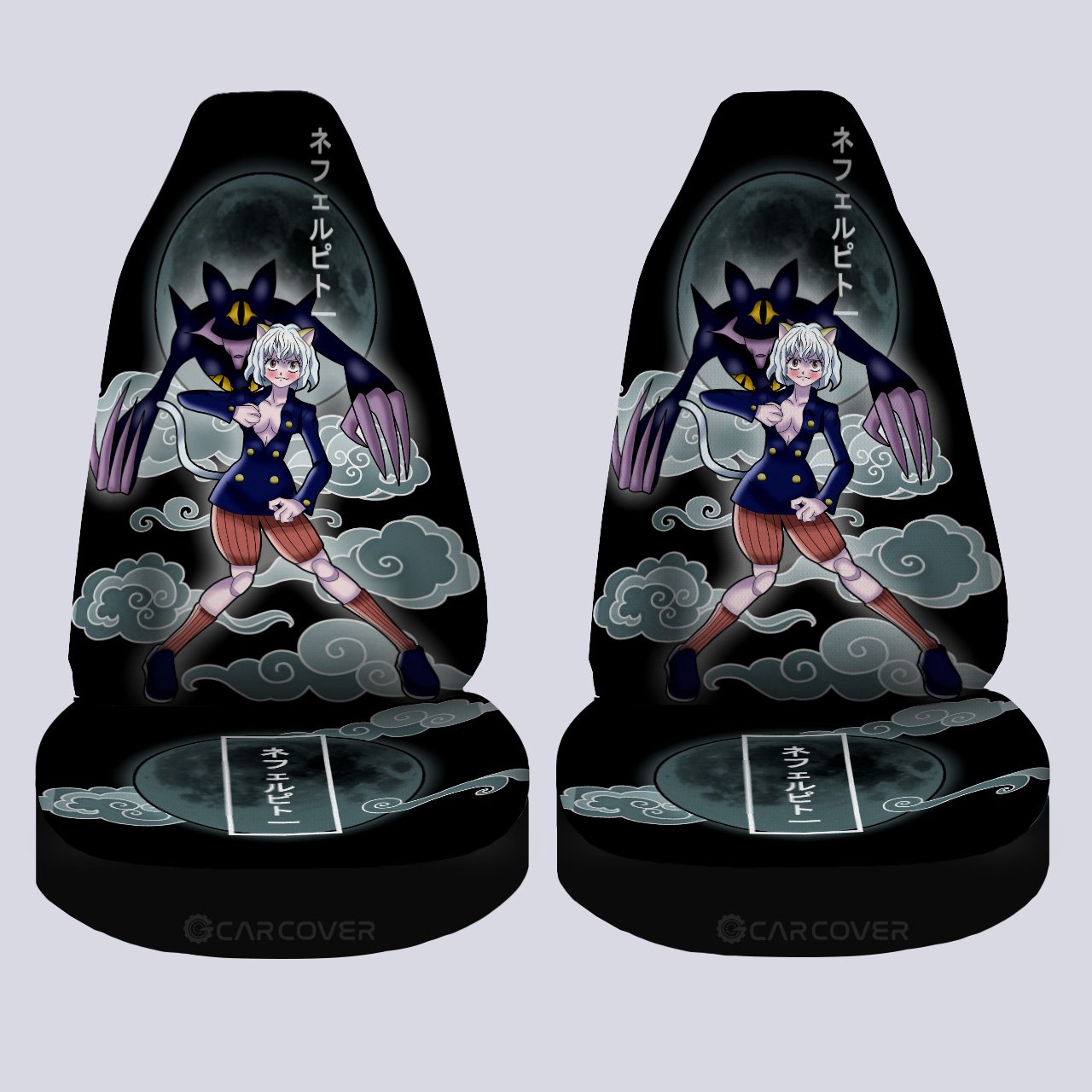 Neferpitou Car Seat Covers Custom Hunter x Hunter Anime Car Accessories - Gearcarcover - 4