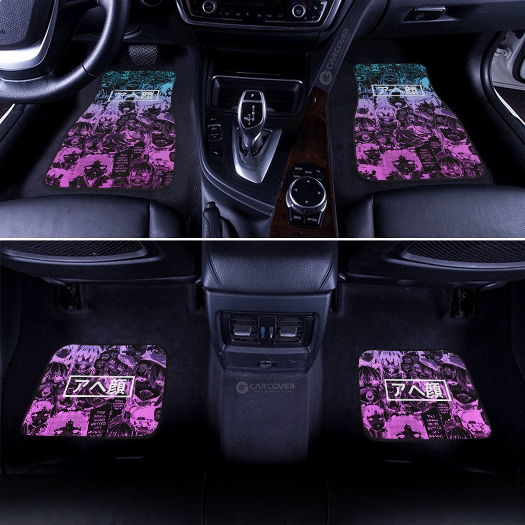 Negative Ahegao Car Floor Mats Custom Car Interior Accessories - Gearcarcover - 3