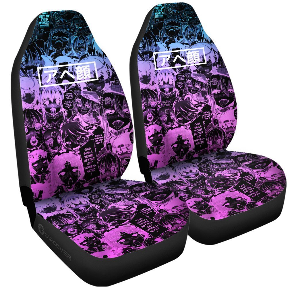 Negative Ahegao Car Seat Covers Custom Car Interior Accessories - Gearcarcover - 3