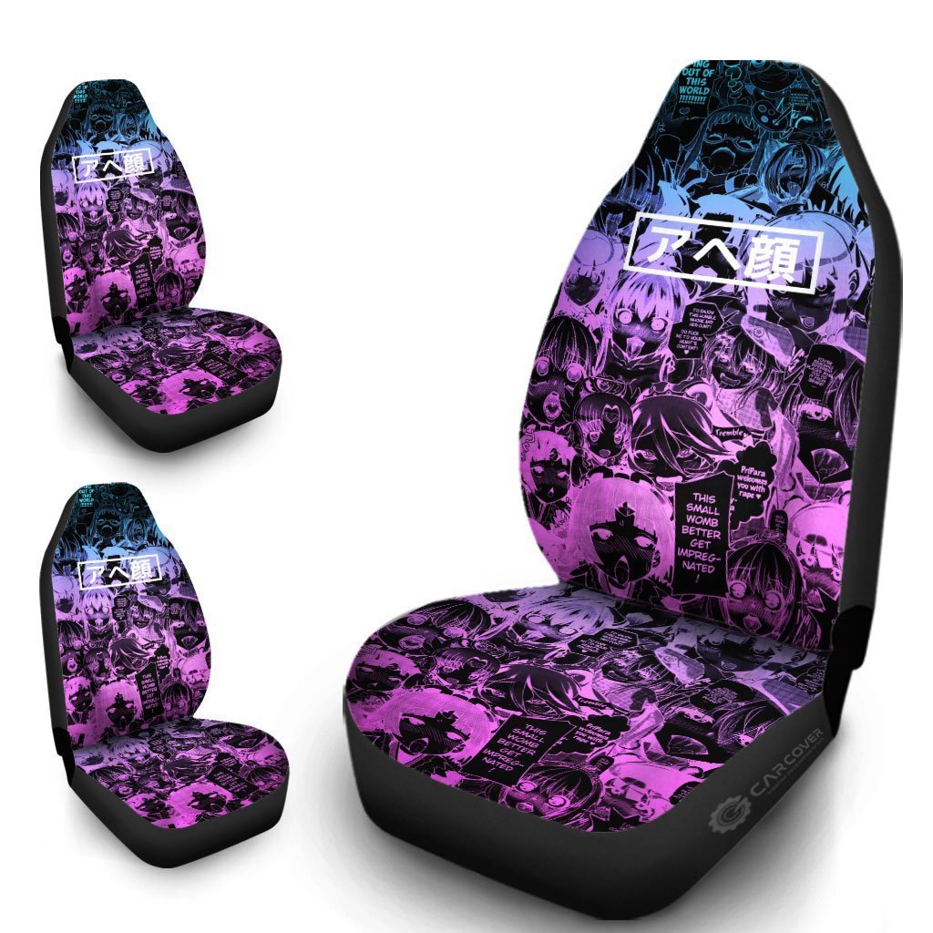 Negative Ahegao Car Seat Covers Custom Car Interior Accessories - Gearcarcover - 4