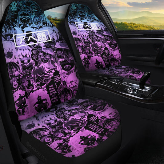 Negative Ahegao Car Seat Covers Custom Car Interior Accessories - Gearcarcover - 1