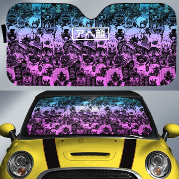 Negative Ahegao Car Sunshade Custom Car Interior Accessories - Gearcarcover - 1
