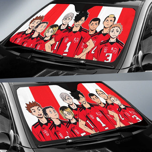 Nekoma Car Sunshade Custom Anime Haikyuu Car Accessories - Gearcarcover - 2