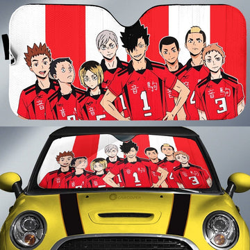 Nekoma Car Sunshade Custom Anime Haikyuu Car Accessories - Gearcarcover - 1