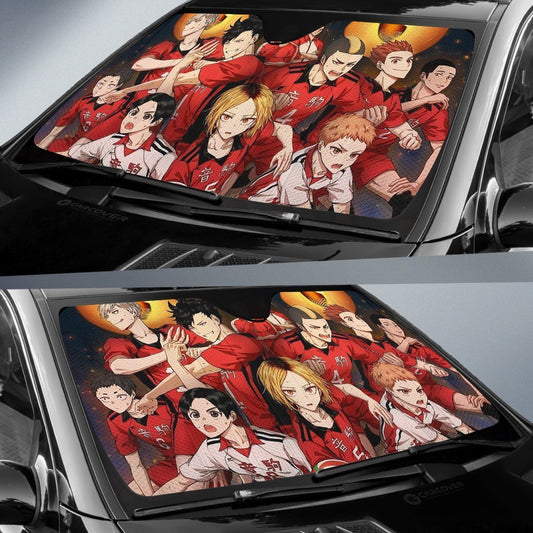 Nekoma Team Car Sunshade Custom Anime Haikyuu Car Accessories - Gearcarcover - 2