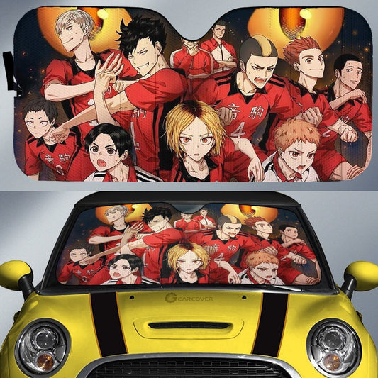 Nekoma Team Car Sunshade Custom Anime Haikyuu Car Accessories - Gearcarcover - 1