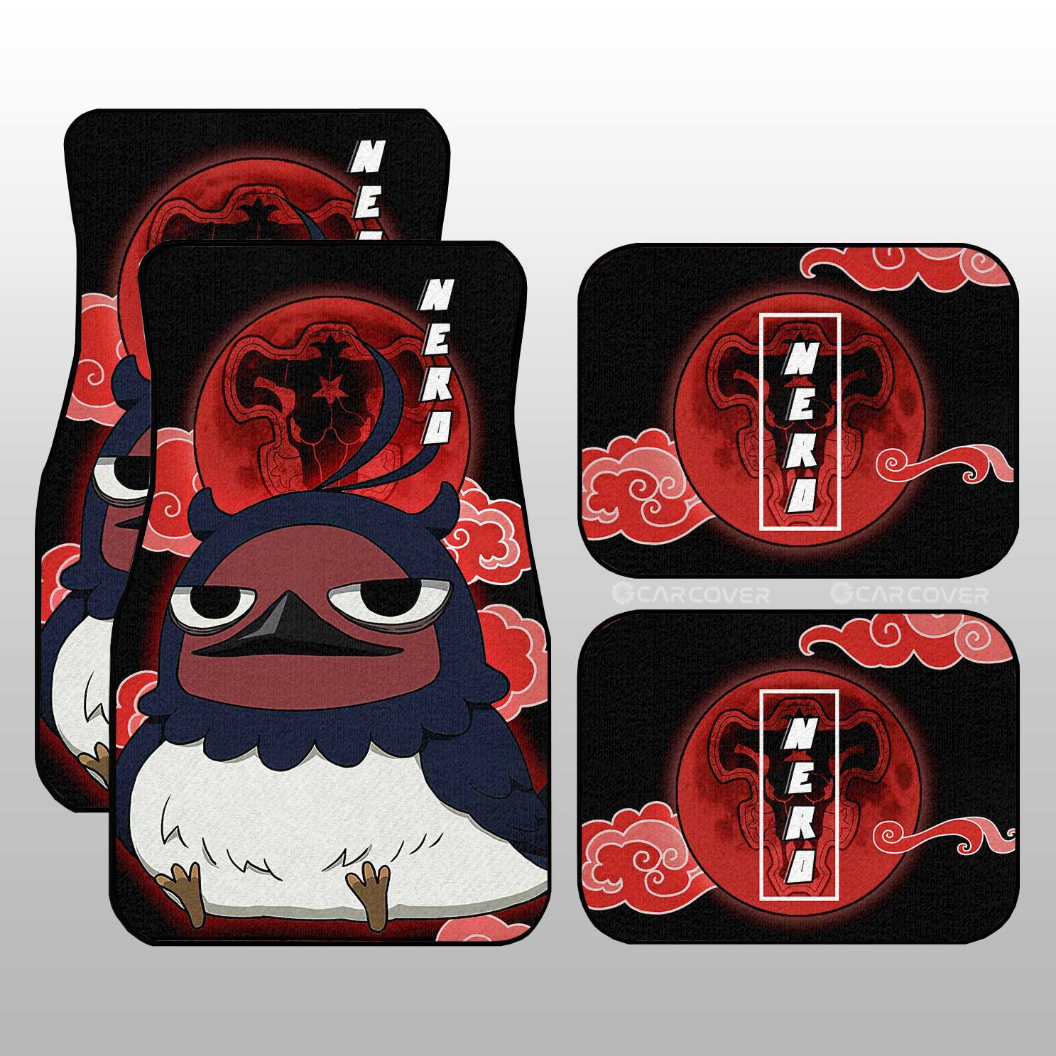 Nero Car Floor Mats Custom Anime Black Clover Car Accessories - Gearcarcover - 1