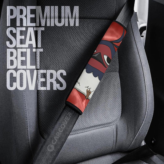 Nero Seat Belt Covers Custom Black Clover Anime Car Accessories - Gearcarcover - 2