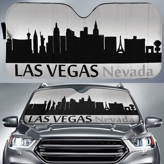 Nevada Las Vegas Skyline Car Sunshade Custom Car Accessories - Gearcarcover - 1